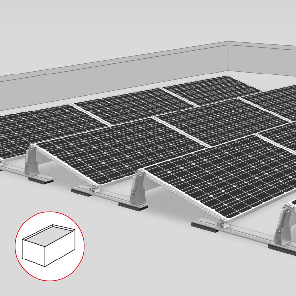 K2: sistemi di montaggio per tetti piani - prodotto per energia e fotovoltaico